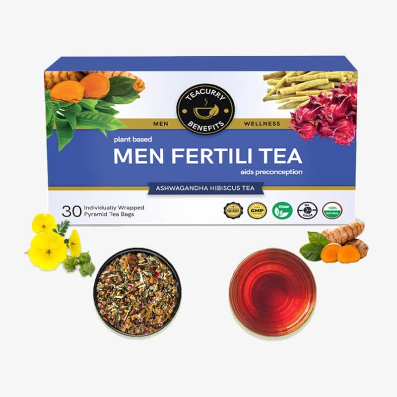 Buy Tecurry Fertility Tea For Men With Diet Chart 1 Month Pack 30 Tea Bags Men Fertility